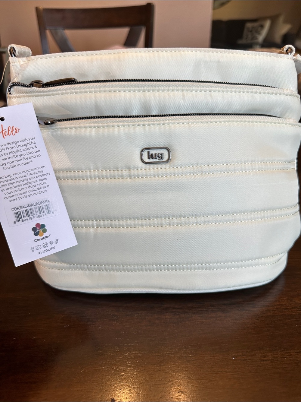 lug Corral Crossbody Bag in Macadamia Cream